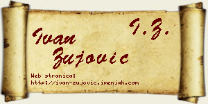 Ivan Žujović vizit kartica